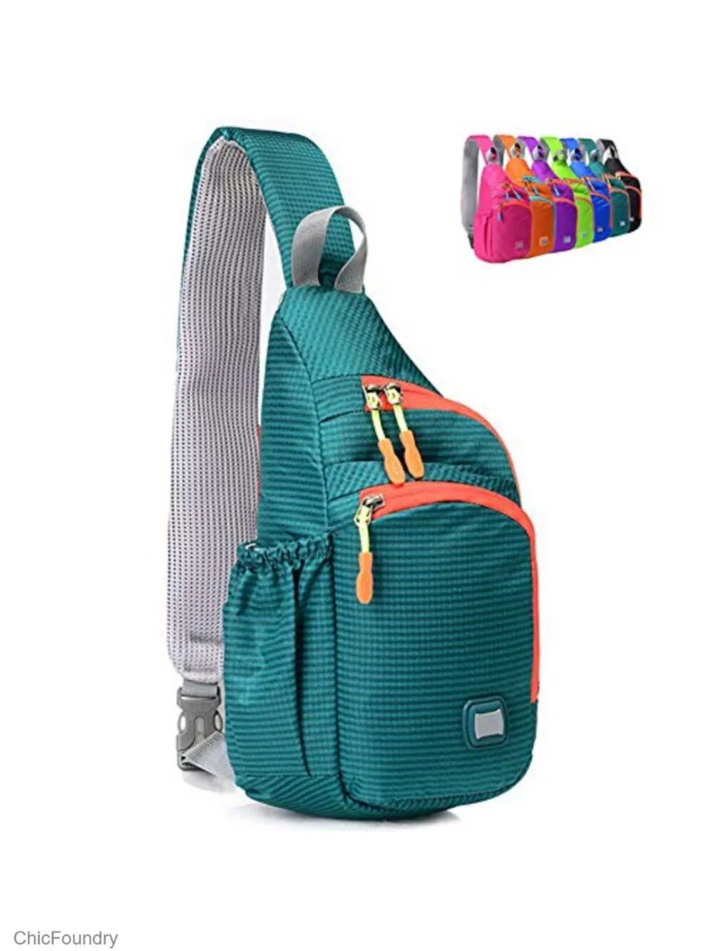 Unisex Sling Backpack Waterproof Nylon Shoulder Chest Crossbody Daypack with
